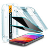 Spigen GLAS.TR EZ FIT Privacy 2-Pack - Szkło hartowane z filtrem prywatyzującym do iPhone 15 / 16 2 szt (AGL06905)