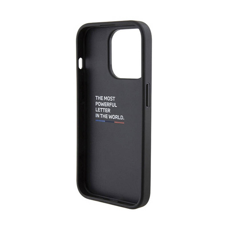 BMW Grip Stand Smooth & Perforated - Etui iPhone 15 Pro (czarny) (BMHCP15LGSPPRK)