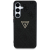Guess Hot Stamp 4G Pattern Triangle Metal Logo - Etui do Samsung Galaxy S25 (czarny) (GUHCS25SPGP4STRK)