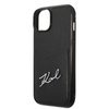 Karl Lagerfeld Signature Logo Cardslot - Etui iPhone 14 Plus (czarny) (KLHCP14MCSSK)