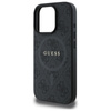 Guess 4G Ring Classic Logo MagSafe - Etui iPhone 16 Pro Max (czarny) (GUHMP16XG4GFRK)