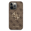 Guess 4G Big Metal Logo - Etui iPhone 13 Pro Max (brązowy) (GUHCP13X4GMGBR)