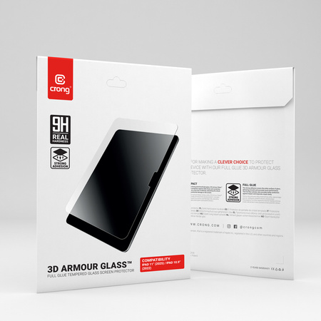 Crong 3D Armour Glass – Szkło hartowane iPad 11" (2025) / iPad 10.9" (2022) (CRG3DAGIPD11)