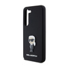 Karl Lagerfeld Silicone Ikonik Metal Pin - Etui Samsung Galaxy S24+ (czarny) (KLHCS24MSMHKNPK)
