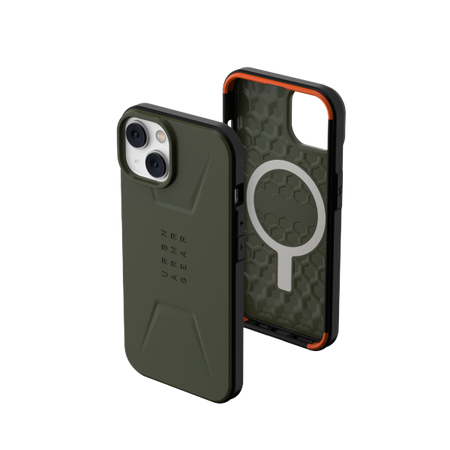 UAG Civilian - obudowa ochronna do iPhone 13/14 kompatybilna z MagSafe (olive) (114036117272)