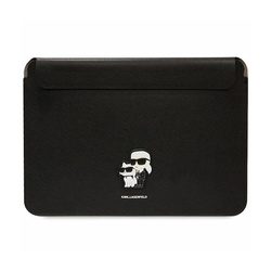Karl Lagerfeld NFT Saffiano Karl & Choupette Sleeve - Etui na notebook 14" (Czarny) (KLCS14SAKCPMK)