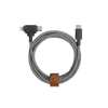 Native Union Belt Cable Duo - kabel USB-C - USB-C / lightning, 1,5 m (zebra) (BELT-CCL-ZEB-NP)