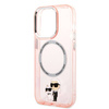 Karl Lagerfeld IML NFT Karl & Choupette Magsafe - Etui iPhone 14 Pro Max (różowy) (KLHMP14XHNKCIP)