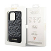Guess GCube Stripes MagSafe - Etui iPhone 14 Pro Max (Czarny) (GUHMP14XHGCFSEK)