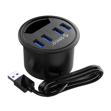 Orico Hub USB 3.1 biurkowy 4 porty USB-A 5Gbps (DESK-4U-BK-BP)