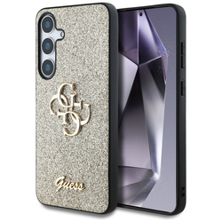 Guess Fixed Glitter Big 4G Metal Logo - Etui do Samsung Galaxy S25 (złoty) (GUHCS25SHG4SGD)