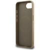 Guess Grained Triangle MagSafe - Etui do iPhone 16e (brązowy) (GUHMPSE4PGTSPSW)