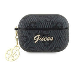 Guess 4G Charm Collection - Etui AirPods Pro 2 (czarny) (GUAP2G4GSMK)