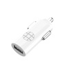 Budi - Ładowarka samochodowa USB + kabel Lightning (Biały) (BD062L)