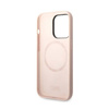 Karl Lagerfeld Liquid Silicone Karl & Choupette MagSafe - Etui iPhone 14 Pro (różowy) (KLHMP14LSSKCI)