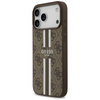 Guess 4G Printed Stripes MagSafe - Etui iPhone 17 Pro Max (brązowy) (GUHMP17XP4RPSW)