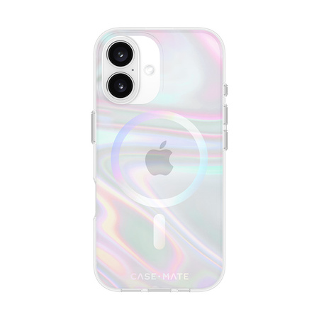 Case-Mate Soap Bubble MagSafe - Etui iPhone 16 (Iridescent) (CM054330)
