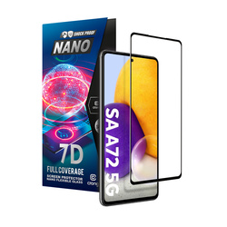 Crong 7D Nano Flexible Glass – Niepękające szkło hybrydowe 9H na cały ekran Samsung Galaxy A72 (CRG-7DNANO-SGA72)