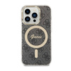 Guess 4G MagSafe - Etui iPhone 14 Pro (Czarny) (GUHMP14LH4STK)