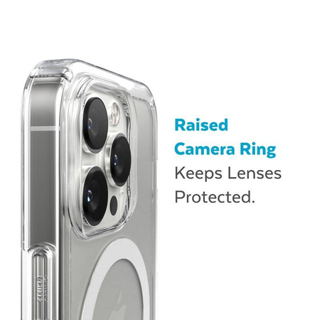 Speck Gemshell + MagSafe - Etui do iPhone 14 Pro z połowką MICROBAN (Clear) (150160-5085)