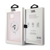 Karl Lagerfeld Ring Stand Karl & Choupette MagSafe - Etui iPhone 15 Plus (różowy) (KLHMP15MHMRSKCP)