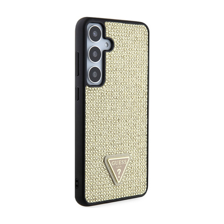 Guess Rhinestone Triangle - Etui Samsung Galaxy S24+ (złoty) (GUHCS24MHDGPPD)
