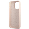 Guess Silicone Triangle Logo - Etui iPhone 13 Pro (różowy) (GUHCP13LSLTGP)