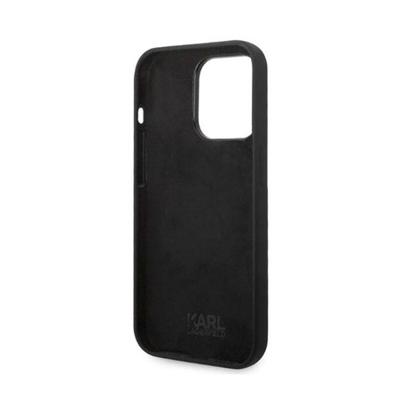 Karl Lagerfeld Silicone NFT Ikonik - Etui iPhone 14 Pro (czarny) (KLHCP14LSNIKBCK)
