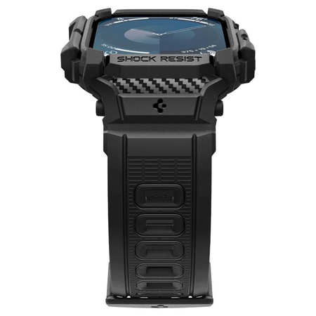 Spigen Rugged Armor Pro - Pasek z obudową do Apple Watch 10 42 mm (Matte Black) (ACS08591)