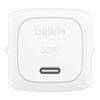 Belkin Ładowarka USB-C PD 30W, mała, biała + kabel USB-C (WCA008KQ1MWH-B6)