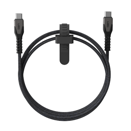UAG Rugged Cable - kabel USB-C - USB-C 60W, 1,5 m (black/gray) (9B4413114030)