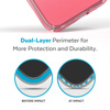 Speck Presidio Perfect-Clear + Ombre - Etui iPhone 15 Plus / 14 Plus z powłoką MICROBAN (Clear / Vintage Rose Fade) (150122-9509)