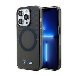 BMW Pattern MagSafe - Etui iPhone 14 Pro (Szary) (BMHMP14LHGPK)