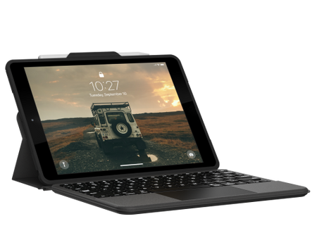 UAG Bluetooth Keyboard - etui i klawiatura do iPad 10.2" 7/8/9 generacji z uchwytem do Apple Pencil oraz touchpad (black) (124001114031)