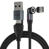 Statik 360 Pro 2.0 - kabel USB-C z adapterem USB-A oraz trzema wymiennymi wtyczkami magnetycznymi USB-C, 2m (black) (PUP-0521-6FT)