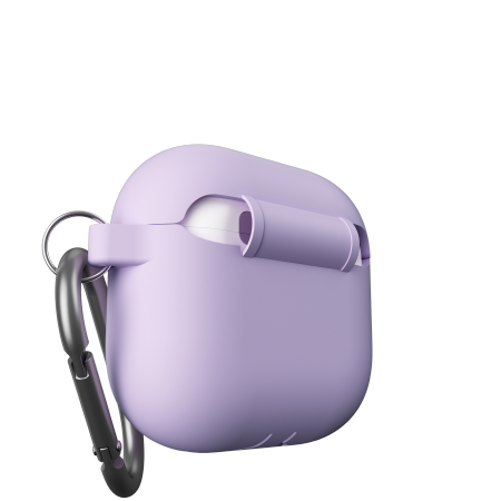 KeyBudz Elevate Keychain - silikonowe etui ochronne do AirPods 4 gen. (lavender) (AP4_S8_LVD)
