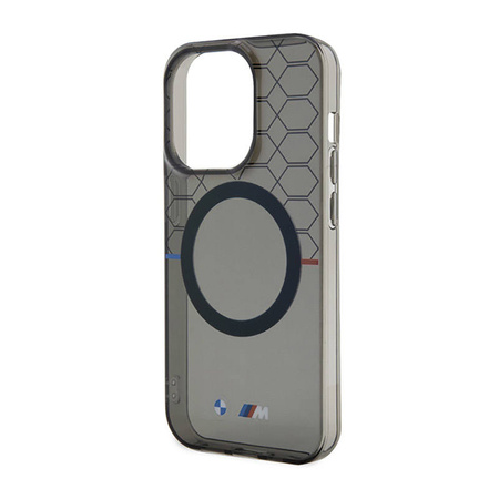 BMW Pattern MagSafe - Etui iPhone 14 Pro Max (Szary) (BMHMP14XHGPK)