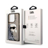 Karl Lagerfeld Liquid Glitter NFT Karl's Head - Etui iPhone 14 Pro (czarny) (KLHCP14LLNKHCK)