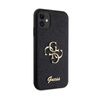 Guess Glitter Script Big 4G - Etui iPhone 11 (czarny) (GUHCN61HG4SGK)