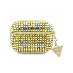 Guess Rhinestone Triangle Charm - Etui AirPods Pro 2 (złoty) (GUAP2HDGTPD)