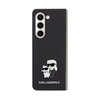 Karl Lagerfeld NFT Saffiano Karl & Choupette Pin - Etui Samsung Galaxy Z Fold 5 (czarny) (KLHCZFD5SAKCNPK)