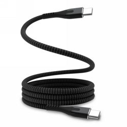 Statik MagStack Pro - kabel USB-C - USB-C 2m, w nylonowym oplocie, zwijany magnetycznie (black) (PUP-0550-6FT-CC)