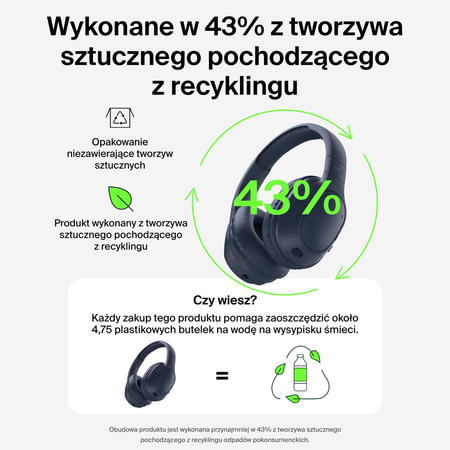 Belkin Słuchawki nauszne, bezprzewodowe, niebieskie (AUD009HQBL)