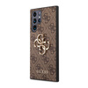 Guess 4G Big Metal Logo - Etui Samsung Galaxy S23 Ultra (brązowy) (GUHCS23L4GMGBR)