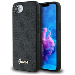 Guess 4G Script Logo MagSafe - Etui do iPhone 16e (czarny) (GUHMPSE4HG4SHK)