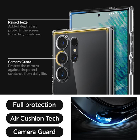 Spigen Ultra Hybrid - Etui do Samsung Galaxy S24 Ultra (Przezroczysty) (ACS07292)