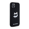 Karl Lagerfeld Silicone Choupette Head MagSafe - Etui iPhone 15 Plus / 14 Plus (czarny) (KLHMP15MSCHPPLK)
