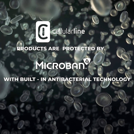 Cellularline Tetra Force Strong Guard - Etui iPhone 15 Pro z powłoką MICROBAN (przezroczysty) (TETRACIPH15PROT)