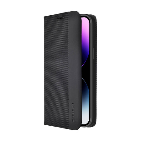 PureGear WALLET Series - Etui z klapką iPhone 14 Pro Max (czarny) (PG-W-IPH14PROMAX-BK)