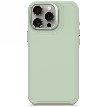 Decoded AntiMicrobial Silicone Stacks Backcover - silikonowa obudowa ochronna do iPhone 16 Pro Max kompatybilna z MagSafe (mist green) (D25IPO16PMBCST9MN)